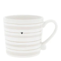 Bastion Collections Henkelbecher Watercolour Natural Stripes