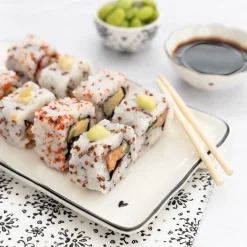 Bastion Collections Sushi Schale Ruffle Schwarz