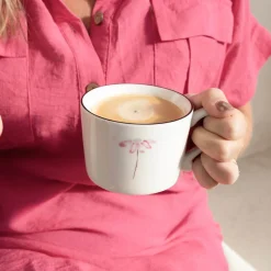 Bastion Collections Tasse Watercolour Rose Flower