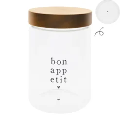 Bastion Collections Vorratsdose Bon Appetit mit Holzdeckel groß