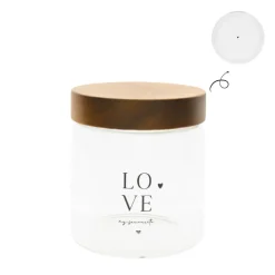 Bastion Collections Vorratsdose LOVE my favourite mit Holzdeckel klein