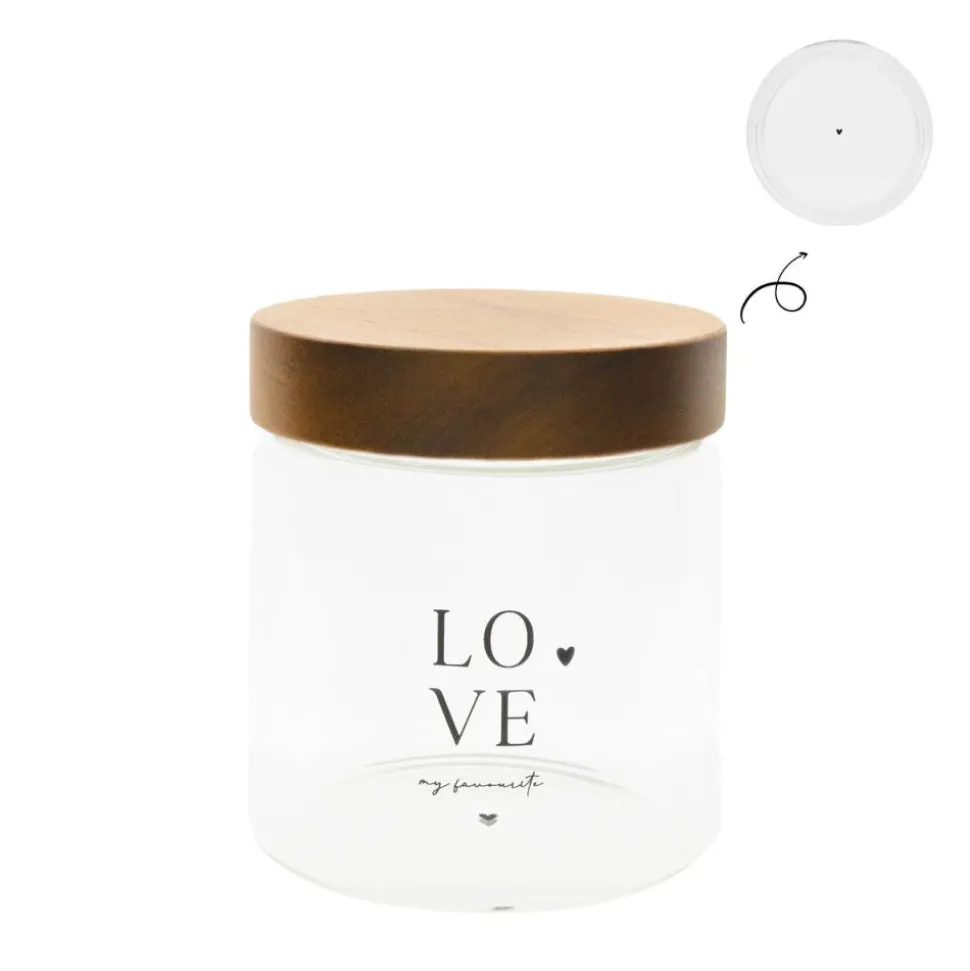 bastion_collections_vorra_SKUvBuqSdGJi0_1.webp Bastion Collections Vorratsdose LOVE my favourite mit Holzdeckel klein