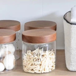 Bastion Collections Vorratsdose FOOD made with Love mit Holzdeckel klein