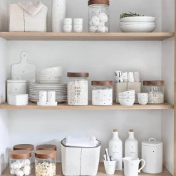 Bastion Collections Vorratsdose FOOD made with Love mit Holzdeckel klein