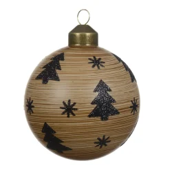 Baumkugel Tannen Glas braun