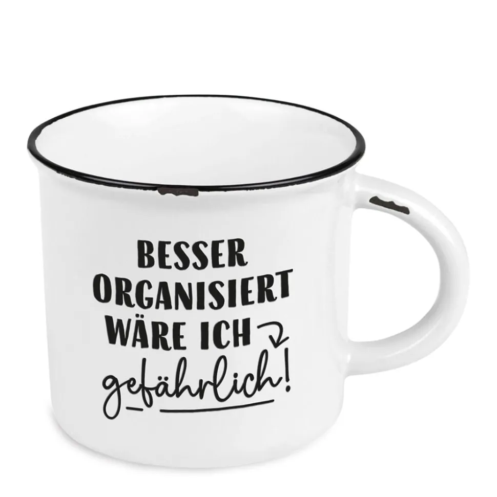 Becher Vintage Besser organisiert wäre ich gefährlich!