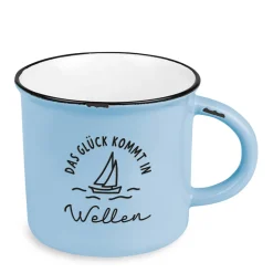 Becher Vintage Das Glück kommt in Wellen