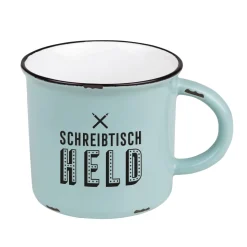 Becher Vintage Schreibtischheld graugrün