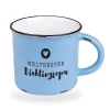 Becher Vintage Weltbester Lieblingsopa hellblau