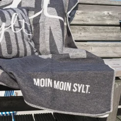 Decke Moin Moin Sylt anthrazit