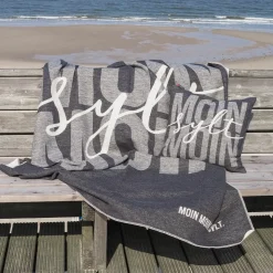 Decke Moin Moin Sylt anthrazit