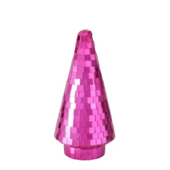 Dekoaufsteller Tannenbaum Disco pink