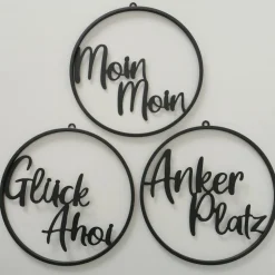 Dekohänger Glück Ahoi schwarz