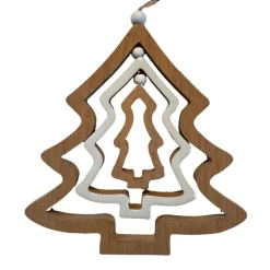 Dekohänger Tannen naturfarben-weiß