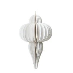 Dekohänger Tropfen wollweiß 15 cm