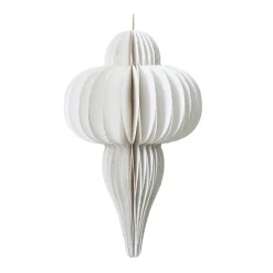 Dekohänger Tropfen wollweiß 20 cm