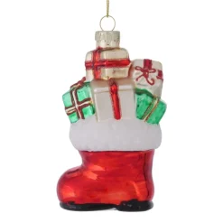 Dekohänger Weihnachtsschuh rot