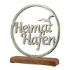 Deko-Kreis Heimathafen Aluminium