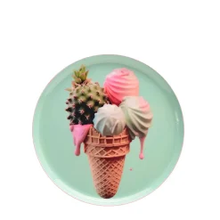 Dekotablett Eis Mint 13 cm