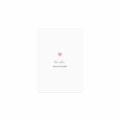 Eulenschnitt Aquarellkarte Herz Wie schön