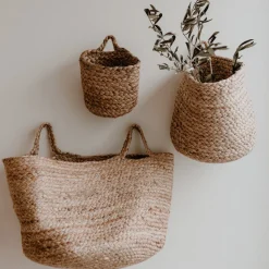 Eulenschnitt Aufbewahrungskorb aus Jute mittel