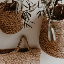 Eulenschnitt Aufbewahrungskorb aus Jute mittel