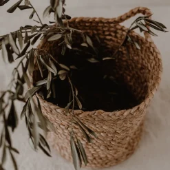 Eulenschnitt Aufbewahrungskorb aus Jute mittel