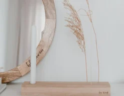 Eulenschnitt Blumen- und Kerzenständer be kind