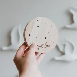 Eulenschnitt Blumenständer Just love