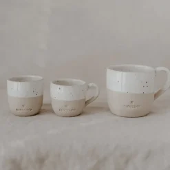 Eulenschnitt Cappuccino-Tasse Glücklich