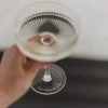 Eulenschnitt Champagnerglas Das Leben ist schön