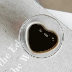 Eulenschnitt Doppelwandiges Herzglas 250 ml