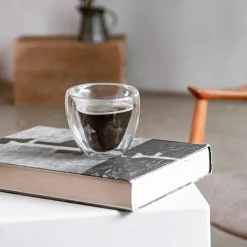 Eulenschnitt Doppelwandiges Herzglas 250 ml