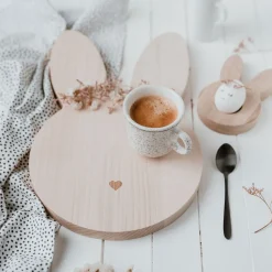 Eulenschnitt Eierbecher Hase