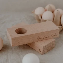 Eulenschnitt Eierbecher Lebe Liebe Lache