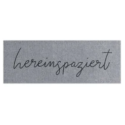 Eulenschnitt Fußmatte Hereinspaziert grau klein