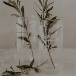 Eulenschnitt hohes Trinkglas No Bad Days weiß