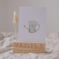 Eulenschnitt Karten- und Trockenblumenständer Frühling 2er-Set 12 cm