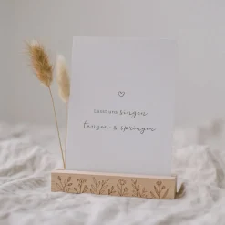 Eulenschnitt Karten- und Trockenblumenständer Frühling 2er-Set 12 cm