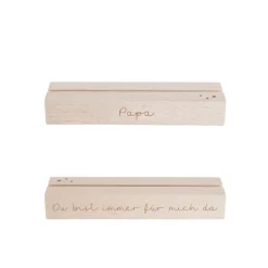 Eulenschnitt Karten- und Trockenblumenständer Papa 2er-Set 12 cm