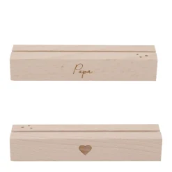 Eulenschnitt Karten- und Trockenblumenständer Papa 2er-Set 12 cm