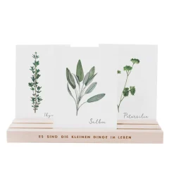 Eulenschnitt Kartenständer Kleine Dinge naturfarben 25 cm