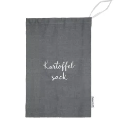 Eulenschnitt Kartoffelsack aus Leinen dunkelgrau