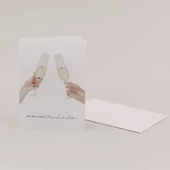 Eulenschnitt Klappkarte Prost