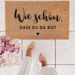 Eulenschnitt Kokos Fußmatte Wie schön