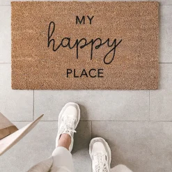 Eulenschnitt Kokos Fußmatte My happy Place