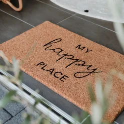 Eulenschnitt Kokos Fußmatte My happy Place