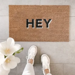 Eulenschnitt Kokos Fußmatte Hey