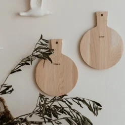 Eulenschnitt Mini-Schneidebretter Hello & Love Eiche 2er-Set