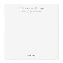 Eulenschnitt Notizblock Familie